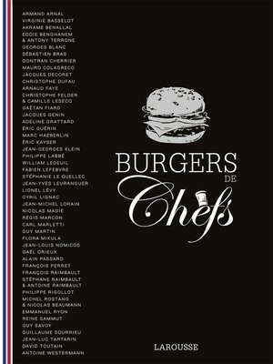 cover image of Burgers de chefs
